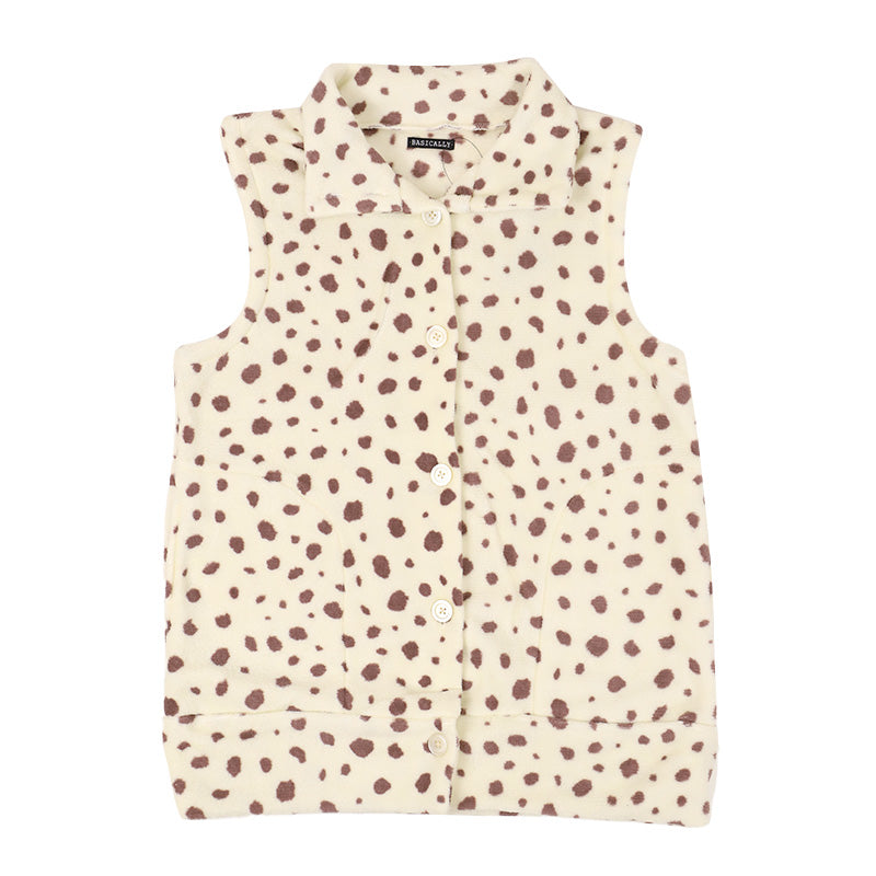 あったか ベスト レディース 冬 かわいい ルームウェア 婦人 部屋着 M-L マイクロファイバー やわらかい もこもこ 柄 暖かい あたたかい 柔らか 秋冬 寒さ対策 冷え対策 温活 30代 40代 50代 60代