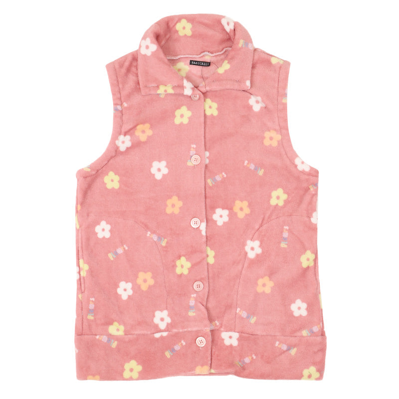 あったか ベスト レディース 冬 かわいい ルームウェア 婦人 部屋着 M-L マイクロファイバー やわらかい もこもこ 柄 暖かい あたたかい 柔らか 秋冬 寒さ対策 冷え対策 温活 30代 40代 50代 60代