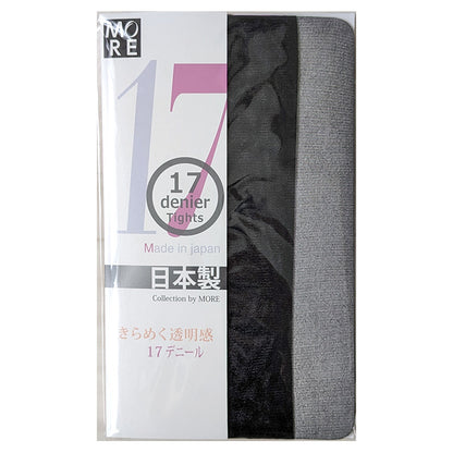 カラーストッキング 17デニール ストッキング パンスト M-L (光沢感 透け感 薄手 17D レディース 日本製 カラー 格安