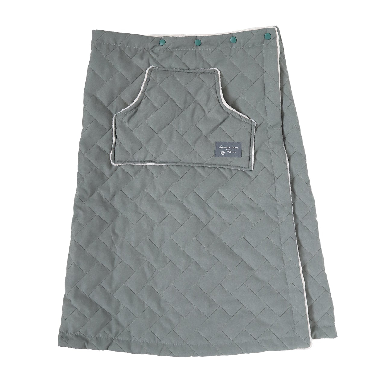 巻きスカート 裏起毛 防寒 撥水　あったか キルティング 巻スカート 冬 M-L レディース 裏ボア ひざ掛け ひざかけ かわいい ブランケット もこもこ (在庫限り)