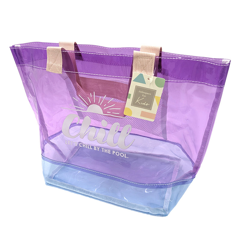 プールバッグ 男の子 女の子 キッズ スイムバッグ クリア 透明 約26×30cm 手さげ キッズ スイミングバッグ 水泳バッグ 男の子 女の子 サブバッグ スイミング プール 水泳 サブバック 通園 通学 入園準備 入学準備 防水