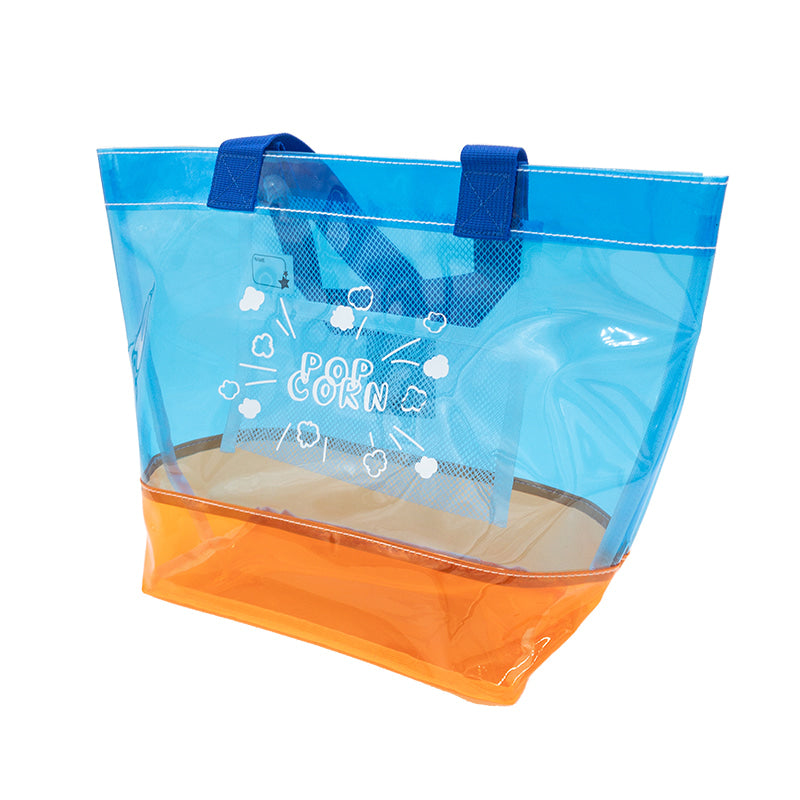 プールバッグ 男の子 女の子 キッズ スイムバッグ クリア 透明 約26×30cm 手さげ キッズ スイミングバッグ 水泳バッグ 男の子 女の子 サブバッグ スイミング プール 水泳 サブバック 通園 通学 入園準備 入学準備 防水