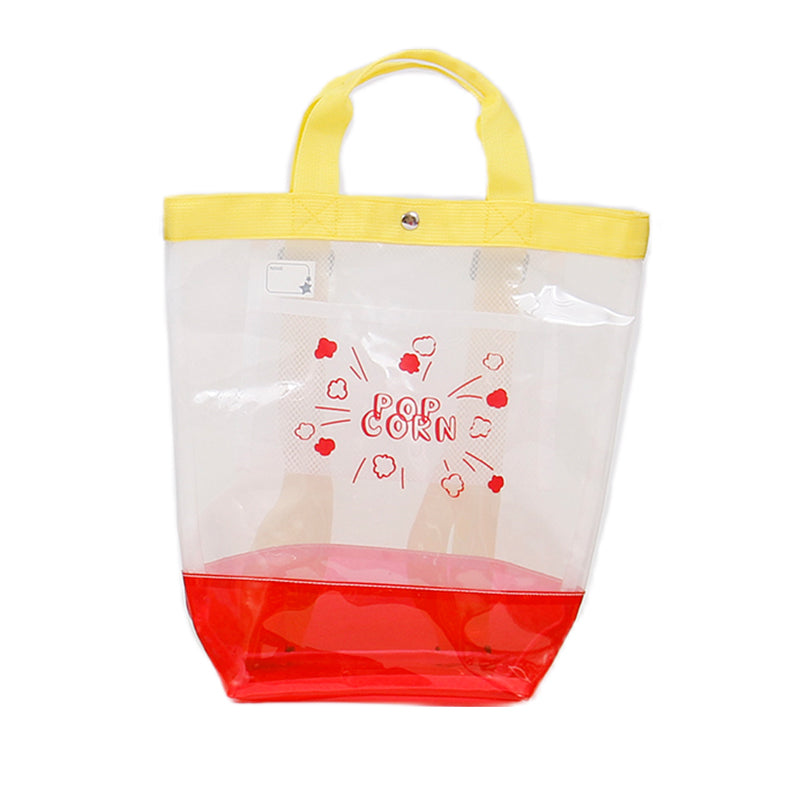 プールバッグ 女の子 男の子 キッズ スイムバッグ クリア 透明 約21×35cm (手さげ キッズ スイミングバッグ 水泳バッグ 男の子 女の子 サブバッグ スイミング プール 水泳 サブバック 通園 通学 入園準備 入学準備 防水 水泳リュック) (在庫限り)