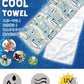 冷感タオル タオル 冷感 冷却タオル クールタオル 熱中症対策 約20×100cm (アイスタオル  冷たいタオル 冷やす 日焼け防止 UV対策 ひんやり 首 保冷) (在庫限り)