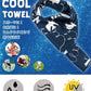 オーブ 冷感差し込みタオル 約15×73cm (アイスタオル  冷たいタオル 冷やす 日焼け防止 UV対策 ひんやり 首 保冷) (在庫限り)