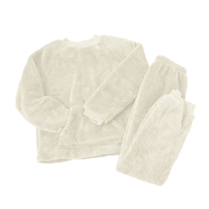 パジャマ レディース 冬 もこもこ ルームウェア 上下 上下セット M-L かわいい あったかい 婦人 ふわふわ 無地 シープタッチ 暖かい