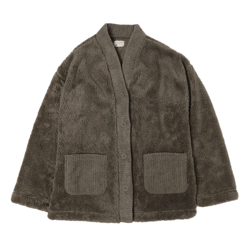 カーディガン ルームウェア レディース スリーパー 部屋着 もこもこ 大人用 冬用 M-L あったか 暖かい パジャマ ルームウエア 羽織り 上着 シープタッチ