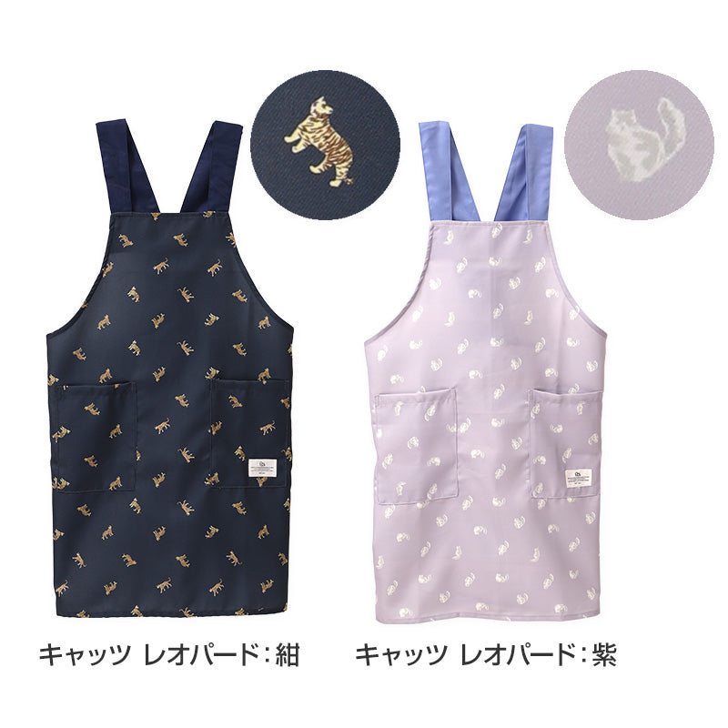 Wpc patterns エプロン レディース はっ水 フリークロス M-L かぶるだけ おしゃれ 撥水 ポケット付き キッチンエプロン かわいい 柄 家事 料理 保育士 ワークエプロン カフェエプロン 大人 プレゼント 女性用 母の日 ギフト 生活雑貨 テキスタイル