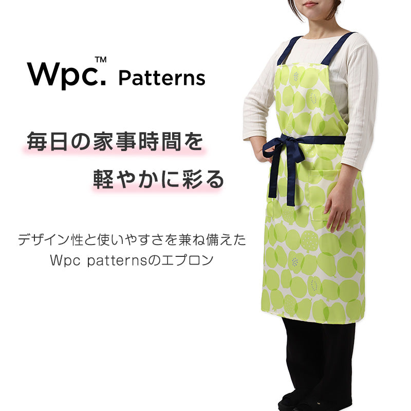 Wpc patterns エプロン レディース はっ水 前結び M-L おしゃれ 撥水 ポケット付き キッチンエプロン かわいい 柄 家事 料理 保育士 ワークエプロン カフェエプロン 大人 プレゼント 女性用 母の日 ギフト 生活雑貨 テキスタイル