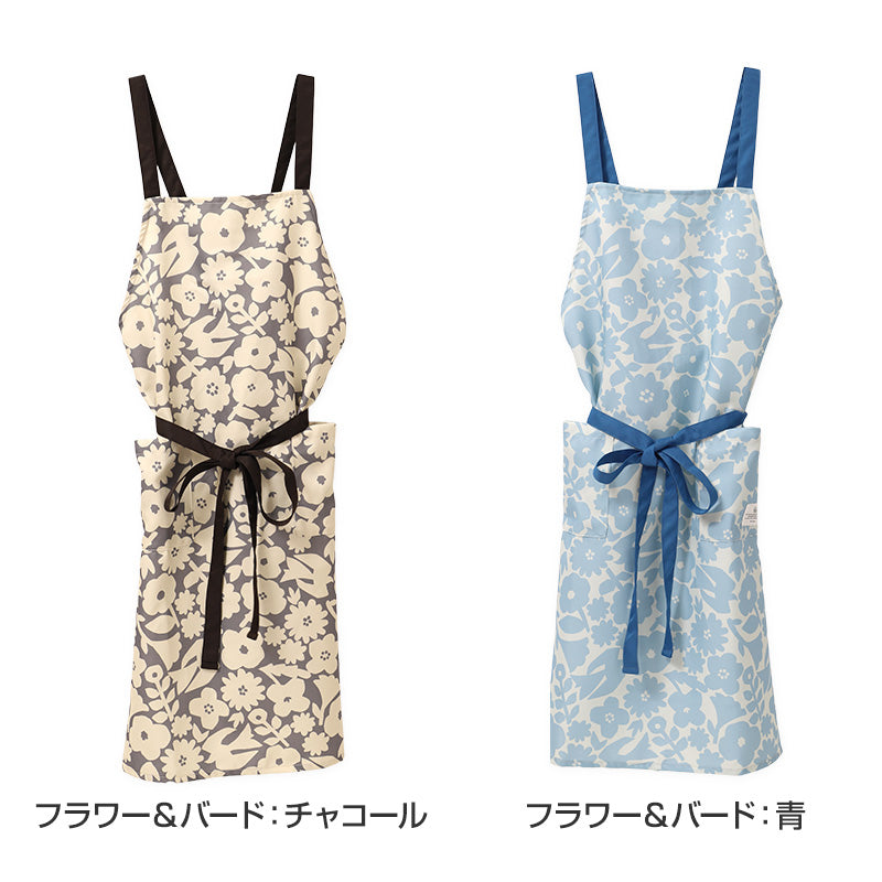 Wpc patterns エプロン レディース はっ水 前結び M-L おしゃれ 撥水 ポケット付き キッチンエプロン かわいい 柄 家事 料理 保育士 ワークエプロン カフェエプロン 大人 プレゼント 女性用 母の日 ギフト 生活雑貨 テキスタイル