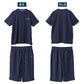 メンズ パジャマ 半袖 ハーフパンツ クロコダイル ニット楊柳 クレープ M L LL Tスーツ 上下セット ヘンリーネック 夏 春夏 涼しい さらっと 肌離れ ゆったり 軽い 部屋着 ルームウェア 寝間着 紳士 男性 父の日 ギフト 半ズボン 夏用 リラックス