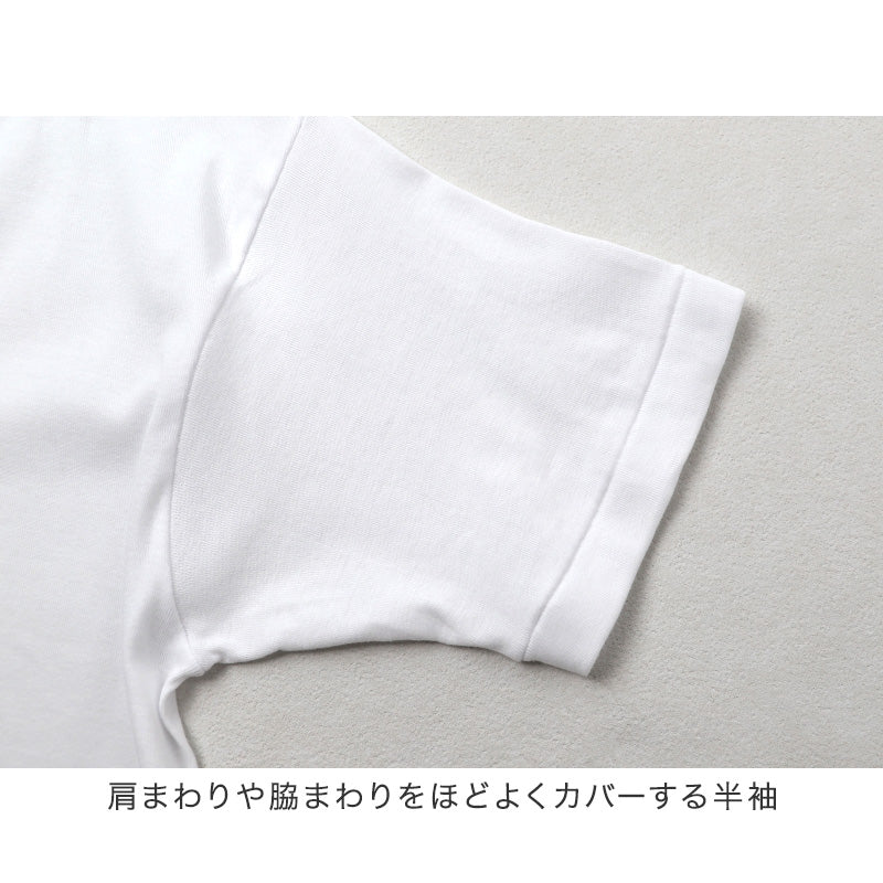 紳士 インナー 綿100％ 半袖 U首 シャツ メンズ 肌着 下着 日本製 CARON キャロン M L LL 綿 コットン ベーシックインナー 紳士肌着 首元すっきり 男性用インナー メンズインナー 紳士下着 肌着シャツ 綿素材 シニア 高齢者 ロングセラー