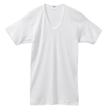 紳士 インナー 綿100％ 半袖 U首 シャツ メンズ 肌着 下着 日本製 CARON キャロン M L LL 綿 コットン ベーシックインナー 紳士肌着 首元すっきり 男性用インナー メンズインナー 紳士下着 肌着シャツ 綿素材 シニア 高齢者 ロングセラー