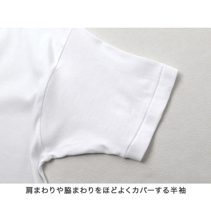 紳士 インナー 綿100％ 半袖 丸首 シャツ メンズ 肌着 下着 日本製 CARON キャロン M L LL 綿 コットン ベーシックインナー 紳士肌着 首元すっきり 男性用インナー メンズインナー 紳士下着 肌着シャツ 綿素材 シニア 高齢者 ロングセラー
