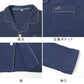 クロコダイル パジャマ メンズ 綿100％ 二重ガーゼ 上下セット 長袖 前開き ゆったり 紳士 M L LL 男性用 ガーゼパジャマ コットン 綿素材 やわらか 肌ざわり ふんわり 寝巻き 寝間着 ナイトウェア ルームウェア 部屋着 リラックスウェア