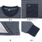 クロコダイル パジャマ メンズ ダンボールニット ゆったり 上下セット 紳士 M L LL 男性用 ニットパジャマ ルームウェア 部屋着 寝巻き 寝間着 ナイトウェア リブ仕様 袖口リブ 裾口リブ 胸ポケット サイドポケット ポケット付き 前閉じ リラックス