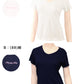 セーラー服の下に着る インナー 半袖 tシャツ 下着 女子 綿100% vネック S～BL 中学生 高校生 汗取りパッド付き 脇汗 消臭 防臭 長め丈 深めV首