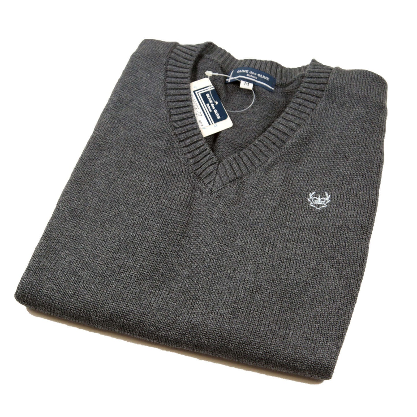 OLIVE des OLIVE コットンニット ベスト S～L (OLIVE des OLIVE ベスト 学生 女子 スクール 冬用 毛玉防止 型崩れ防止)(送料無料) (在庫限り)