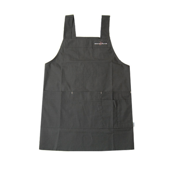 男女兼用 6ポケット付き ガーデニングエプロン ショート丈  M-L (女性用 男性用 腰巻 紐 ガーデニング ユニフォーム 園芸) (キッチン) (在庫限り)