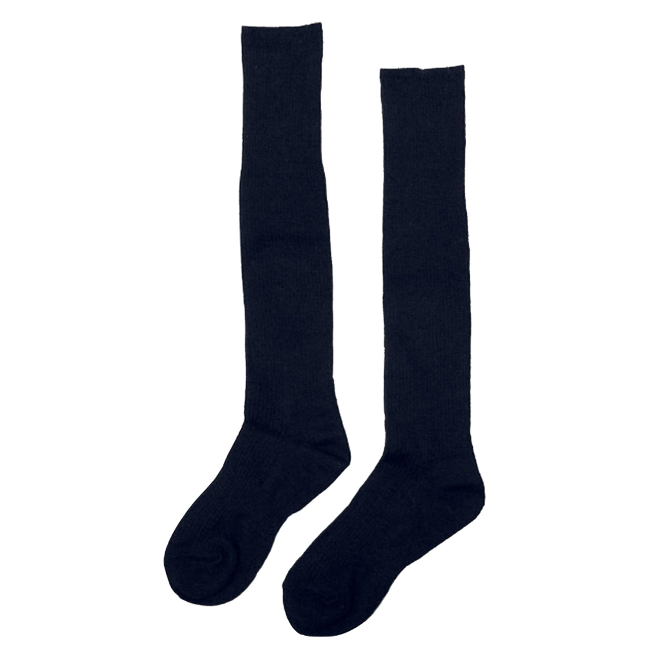 ハイソックス キッズ 2足組 16-18cm～22-24cm (子供用 ジュニア 子供 靴下 通学 スクール 防臭 ずり落ちにくい 女の子 男の子 中学生 白 紺 ネイビー 無地) (在庫限り)