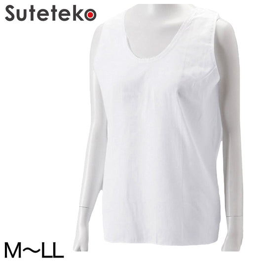 夏の快適 クレープ ノースリーブスリーマー M～LL (レディース インナー 下着 ノースリーブ タンクトップ 綿100％ 白 夏 日本製) (婦人肌着) (在庫限り)