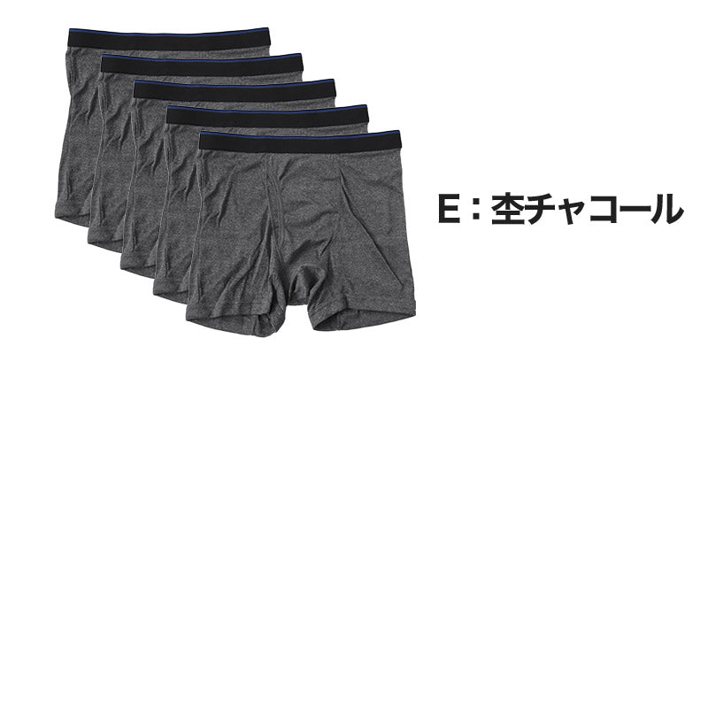 【 5枚セット 】ボクサーパンツ ボクサーブリーフ メンズ インナー ボクサー まとめ買い M～LL (無地 下着 パンツ 紳士下着 紳士肌着 男性 紳士 シンプル 前あき M L LL)