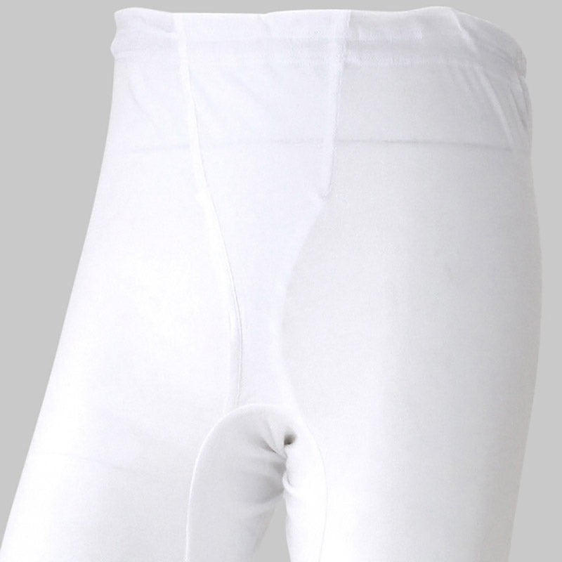 メンズ ステテコ ロングパンツ(7分丈) 3枚セット M～LL (長ズボン下 すててこ パンツ ももひき 男性 紳士 肌着 下着 綿100% インナー 保湿 セット CARAON M L LL) (取寄せ)