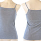 下着 キャミソール 綿100% レディース M L LL 肌着 綿 インナー 無地 グレー 白 黒