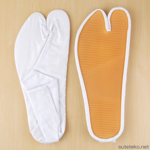 ゴム底まつり足袋 白 26.5～29cm (祭用品) (和装呉服) (在庫限り)
