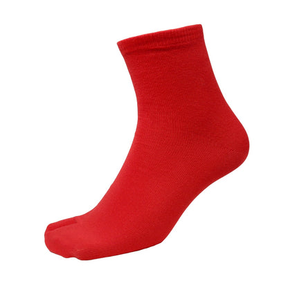 紳士 足袋ソックス クルーソックス 足袋型 靴下 25-27cm・27-29cm (メンズ クルー丈 綿混 色足袋 タビ 足袋靴下 足袋型靴下 くつ下 くつした 日本製) (在庫限り)