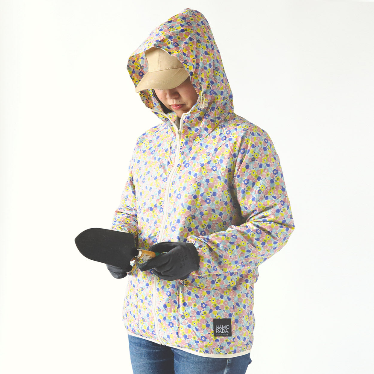 ヤッケ レディース ジャケット 上着 ゆったりサイズ 農作業 ガーデニング 作業着 作業服 柄 おしゃれ かわいい S-LL 柄おまかせ 女性用 農業 撥水 パーカー フード付き アウター S M L LL (取寄せ)