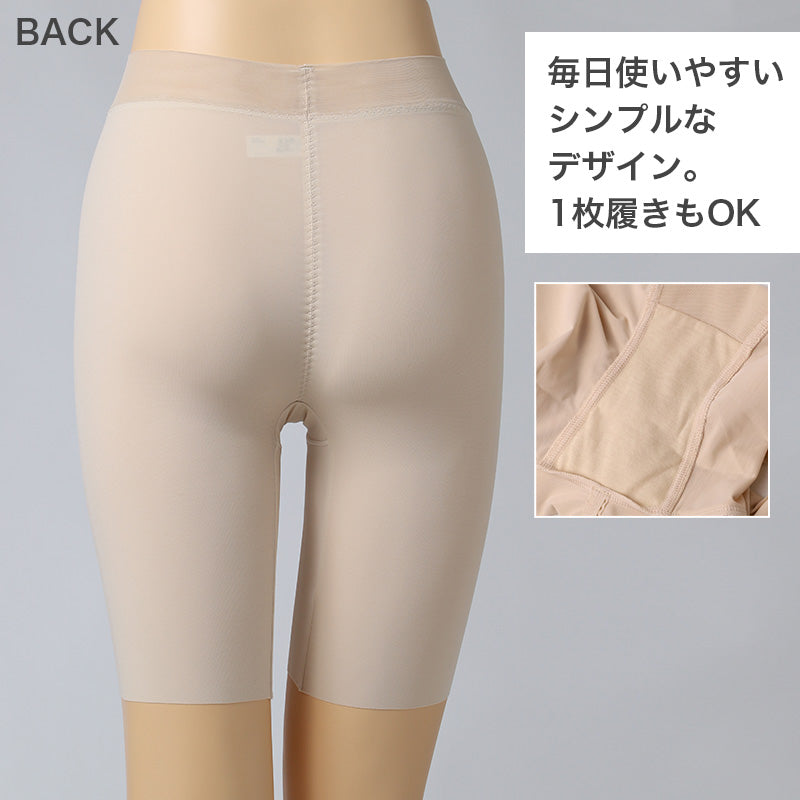 LECIEN ガードル レディース パワーネット お腹 押さえる 補整下着 1枚履きOK M L LL  段差 ひびきにくい そけい部 締め付けにくい 伸縮 なめらか カシュクール ショーツ BBスムーザー インナー 女性 婦人肌着 補正 補整 すっきり見せ ぽっこりお腹 (取寄せ)