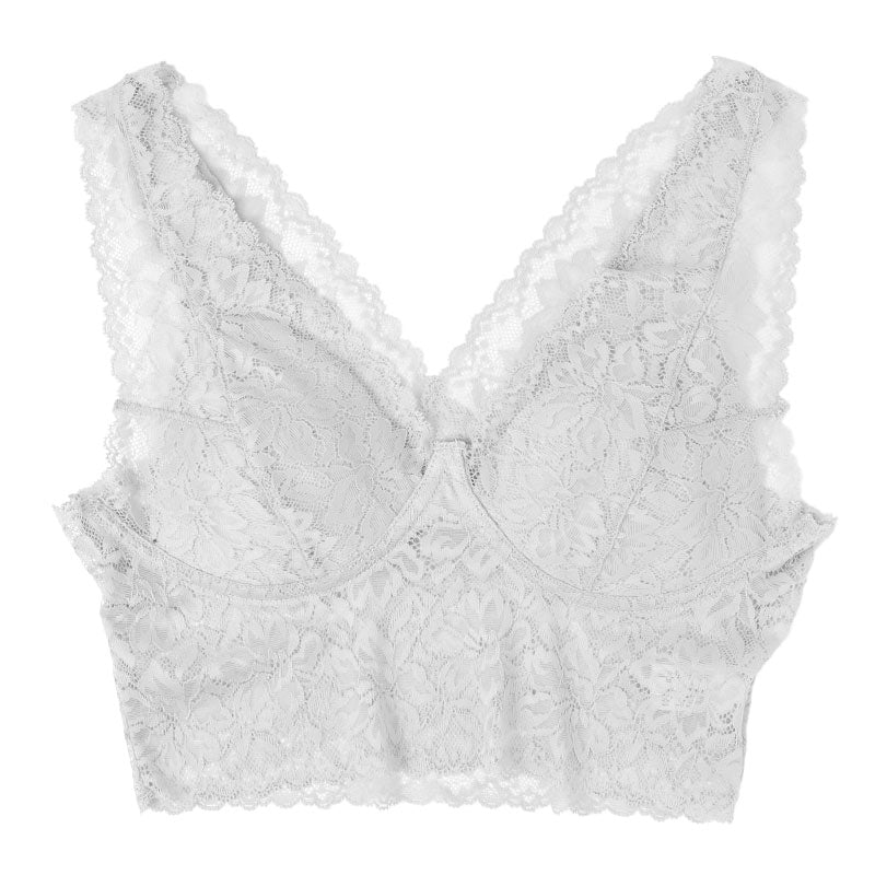 総レース ノンワイヤーブラ レディース ブラジャー ブラ 下着 肌着 花柄レース M L LL ストレッチ 伸縮 柔らかカップ パッドなし ワイヤーなし カップ裏綿 かぶりタイプ 楽ちん おしゃれ 上品 かわいい 婦人 女性 軽い着け心地 (取寄せ)
