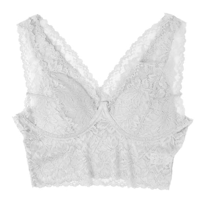 総レース ノンワイヤーブラ レディース ブラジャー ブラ 下着 肌着 花柄レース M L LL ストレッチ 伸縮 柔らかカップ パッドなし ワイヤーなし カップ裏綿 かぶりタイプ 楽ちん おしゃれ 上品 かわいい 婦人 女性 軽い着け心地 (取寄せ)