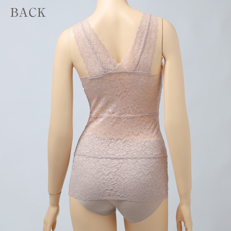 総レース ノンワイヤーブラキャミ レディース ブラジャー ブラ 下着 肌着 花柄レース M L LL ストレッチ 伸縮 柔らかカップ ノンワイヤーブラ パッドなし カップ裏綿 かぶりタイプ 楽ちん おしゃれ 上品 かわいい 婦人 女性 軽い着け心地 (取寄せ)
