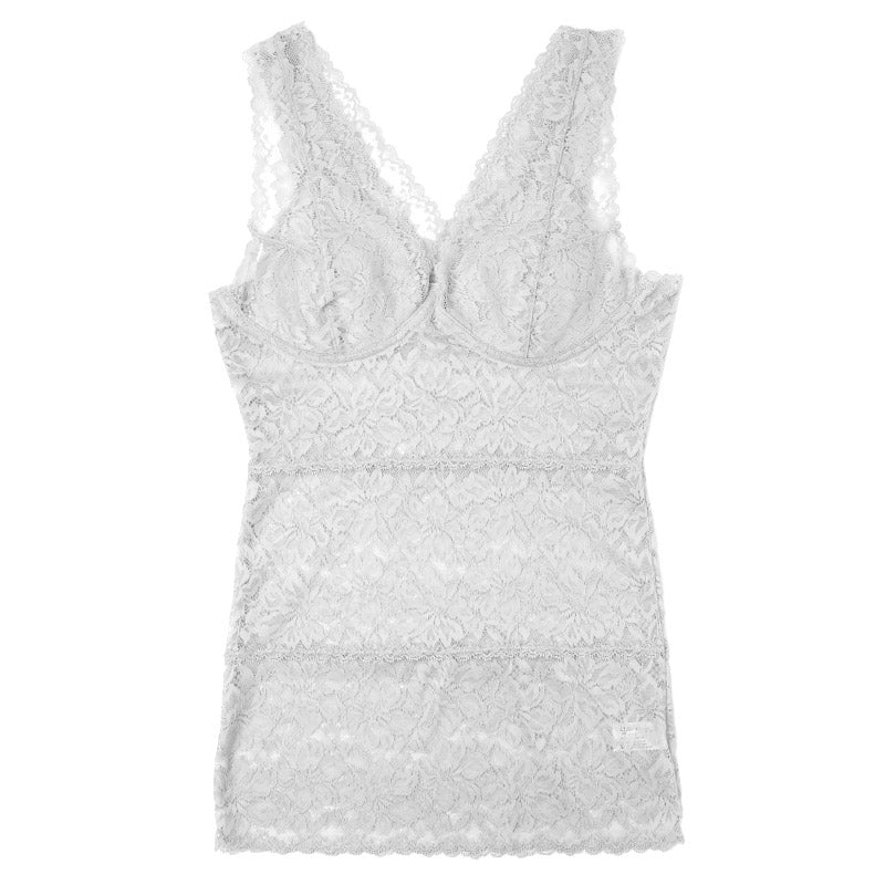 総レース ノンワイヤーブラキャミ レディース ブラジャー ブラ 下着 肌着 花柄レース M L LL ストレッチ 伸縮 柔らかカップ ノンワイヤーブラ パッドなし カップ裏綿 かぶりタイプ 楽ちん おしゃれ 上品 かわいい 婦人 女性 軽い着け心地 (取寄せ)