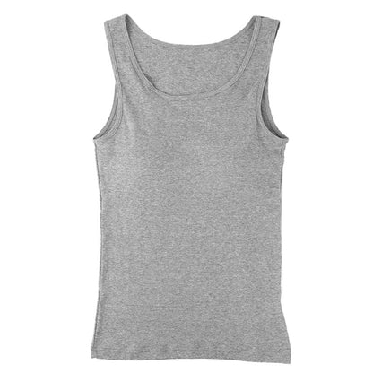 綿100 カップ付き タンクトップ レディース カップ付きインナー 綿 コットン ブラトップ M L LL 3L 4L 5L 大きいサイズ 肌着 下着 インナー やさしい 肌あたり ふんわり オールシーズン 婦人肌着