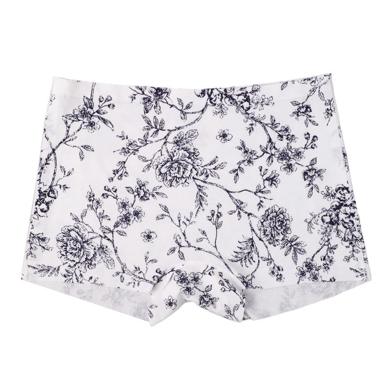 ショーツ レディース 花柄ショーツ 1分丈 レーヨン混 M L LL ストレッチ 伸縮 フリーカット 段差ができにくい ひびきにくい 滑らか ソフト リラックス インナー 下着 パンツ 女性用 締め付けにくい 普段使い 休日 就寝 くつろぎ おうち時間 (取寄せ)
