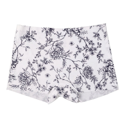 ショーツ レディース 花柄ショーツ 1分丈 レーヨン混 M L LL ストレッチ 伸縮 フリーカット 段差ができにくい ひびきにくい 滑らか ソフト リラックス インナー 下着 パンツ 女性用 締め付けにくい 普段使い 休日 就寝 くつろぎ おうち時間 (取寄せ)