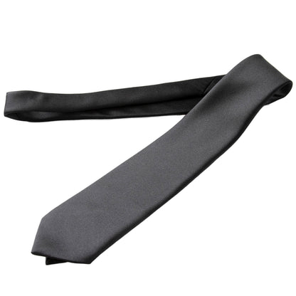 ネクタイ 黒 無地 スーツ 葬式用 織柄なし 光沢と艶は控えめ 喪服 結婚式 法事 お通夜 慶事 セレモニースタイル 葬儀屋 納骨 お別れの会 マナー 礼服 フリー