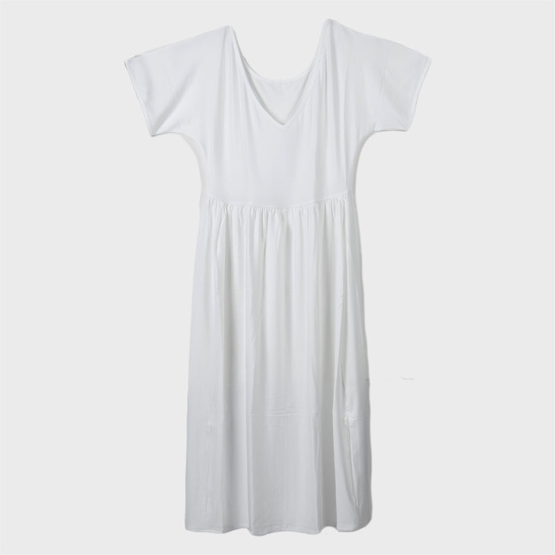 婦人用 肌襦袢 スリット付き 手洗いらくらく 両手自由 ペチコート ロング丈 下着 和装 肌着 インナー レディース 着物用 下着 着付け便利 綿混 通年用 実用的 着やすい おしゃれ 和装インナー M・L (取寄せ)