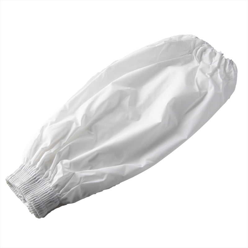 腕カバー 晒 日本製 12双セット ナイロン製 防水加工 まとめ買い 作業用 食品加工 炊事 洗濯 清掃 キッチン用 腕抜き 乾燥機不可 業務用 家庭用 丈夫 白 無地 水仕事用 男女兼用 袖カバー 耐水 通気性 作業着 衛生用 フリー (取寄せ)