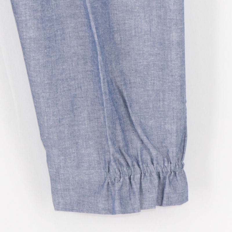 綿100％ レディース もんぺ パンツ 無地 シンプル ポケット付き ガーデニング 農作業 作業着 部屋着 ルームウェア リラックス ゆったり 楽ちん ネイビー ピンク ブラウン ブラック M L LL (取寄せ)