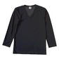 BVD あったか インナー tシャツ メンズ 裏起毛 長袖 冬 防寒 保温 Vネック 暖かい M～LL B.V.D 下着 ロング丈 ストレッチ あたたかい 白 黒 登山 無地