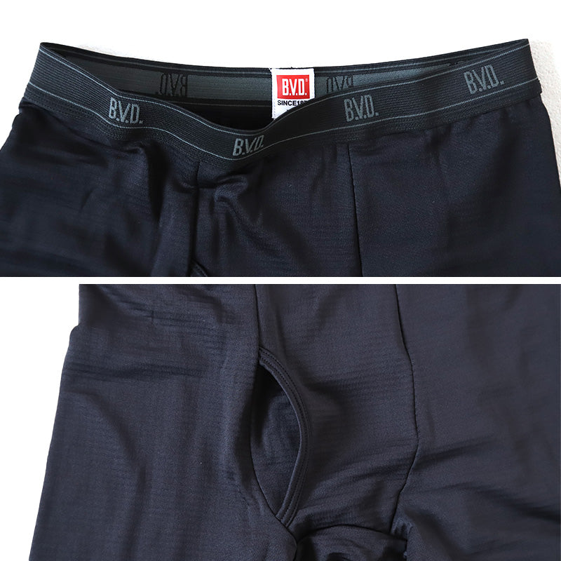 BVD 瞬暖 スパッツ ロング メンズ 前開き M～LL タイツ レギンス 冬 防寒 保温 裏起毛 あったか 暖かい 下着 インナー 静電気防止 厚手 ビジネス アウトドア プレゼント ギフト