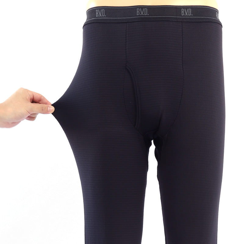 BVD 瞬暖 スパッツ ロング メンズ 前開き M～LL タイツ レギンス 冬 防寒 保温 裏起毛 あったか 暖かい 下着 インナー 静電気防止 厚手 ビジネス アウトドア プレゼント ギフト