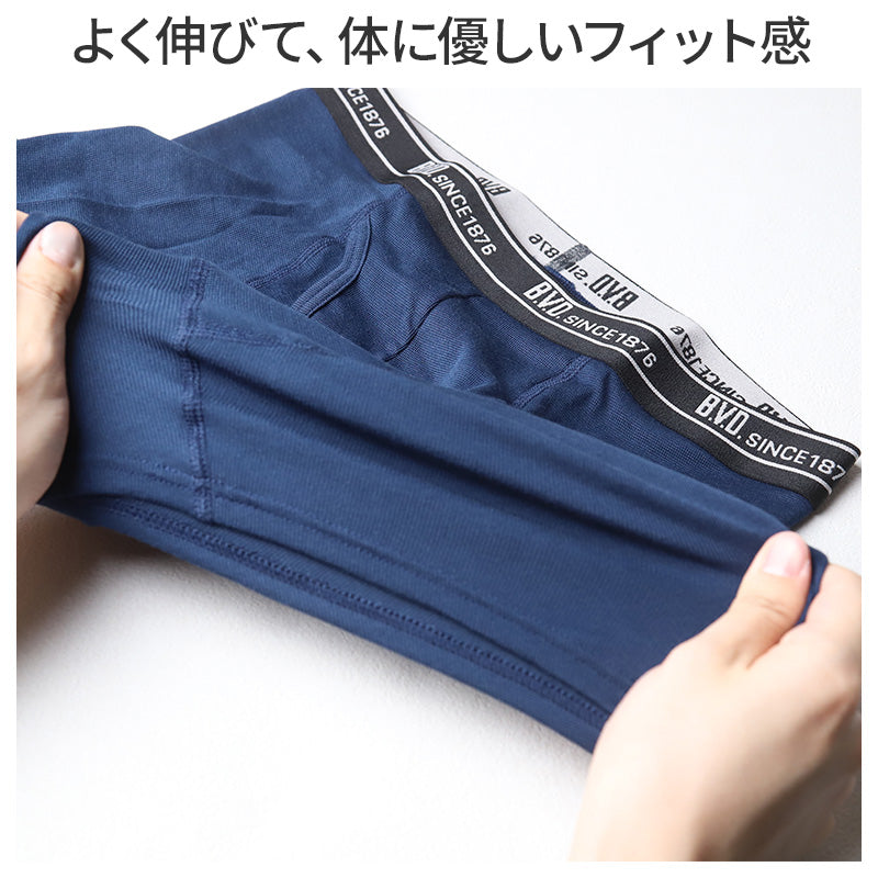 BVD ボクサーパンツ メンズ 前開き 吸水速乾  M L LL ドライ インナー 下着 肌着 アンダーウェア ボクサーブリーフ ライトフィット 定番 快適 紳士 男性 プレゼント ギフト 父の日 誕生日