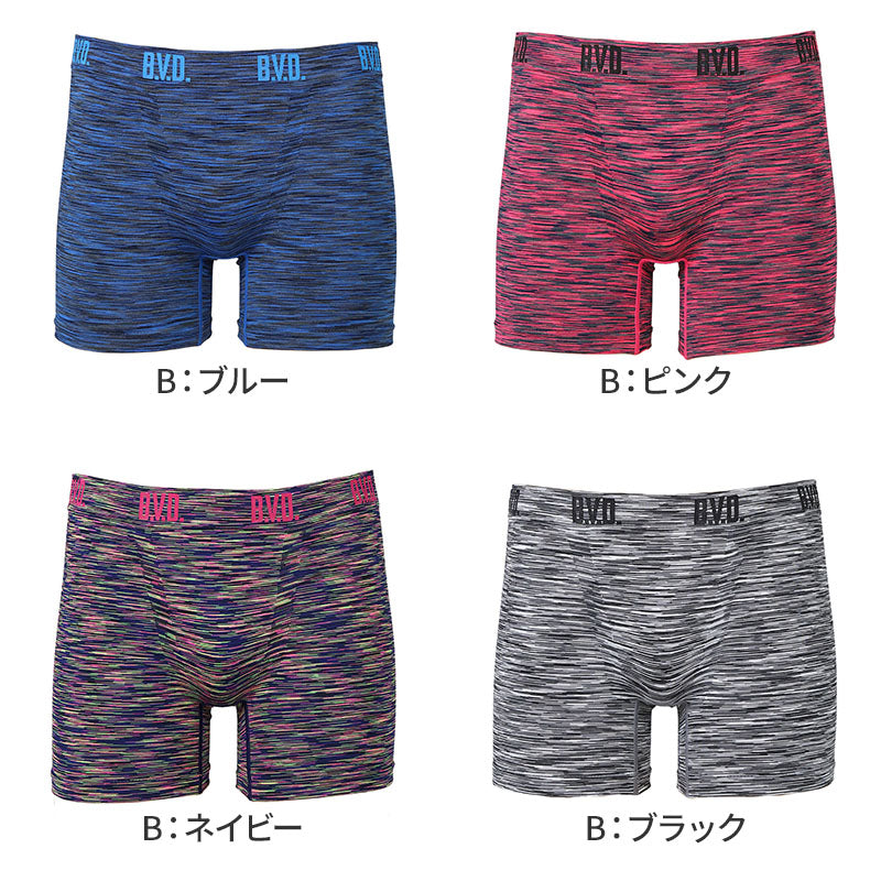 BVD ボクサーパンツ メンズ 前閉じ M L LL 下着 インナー パンツ アンダーウェア 男性用 シンプル スポーツ ストレッチ 快適 ソフトフィット フィット感 やわらかい 肌触り 動きやすい プレゼント ギフト 父の日 誕生日