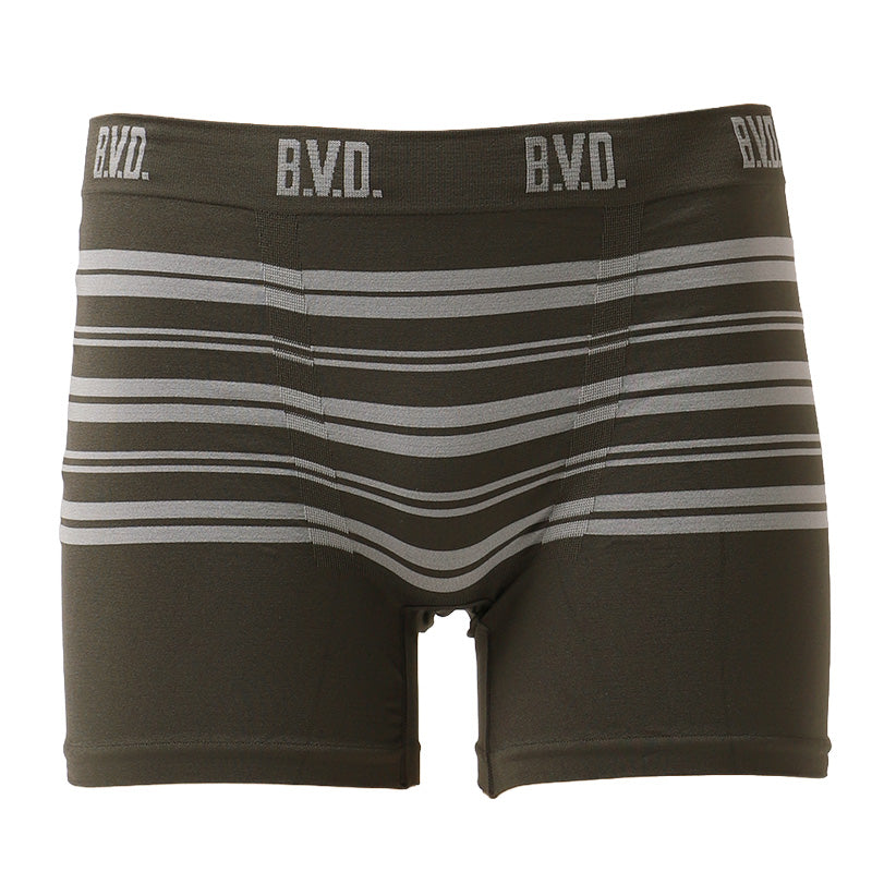 BVD ボクサーパンツ メンズ 前閉じ ボーダー M L LL 下着 アンダーウェア ボクサーブリーフ ソフトフィット サラッと 快適 通気性 吸汗 伸縮性 やわらかい 履きやすい シンプル 無地 おしゃれ デイリー立体成型 締め付けない 蒸れにくい プレゼント