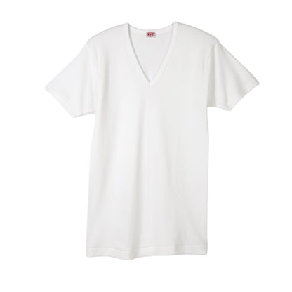 BVD メンズ インナーシャツ 綿100% 半袖 厚手 v首 vネック Tシャツ インナー 下着 綿100 白 M L B.V.D コットン 冬 暖かい あったか 保温 防寒 吸湿 厚地 丈夫 長持ち 肌着 寒さ対策 白シャツ インナーウェア アンダーウェア